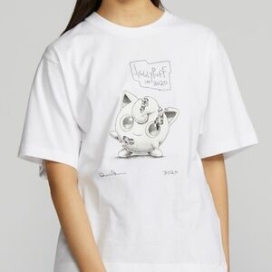 COPY - Uniqlo White Daniel Arsham Pokémon Jiggly Puff Tshirt